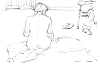Life drawing pencil by Luigi Vanzan